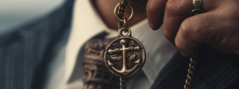 Signet Rings vs Traditional Rings: Which Should You Choose close-up of engraved ring pendant with anchor design, showcasing craftsmanship and style comparison with Traditional Rings.