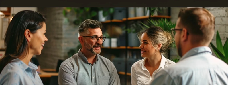 Homeowners discussing home repairs and plumbing solutions with a local service expert.